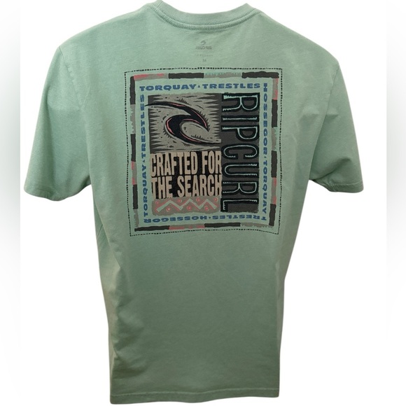 RIP CURL Surf “Crafted For The Search” Tee Shirt Standard Fit Men M Medium - Picture 1 of 6